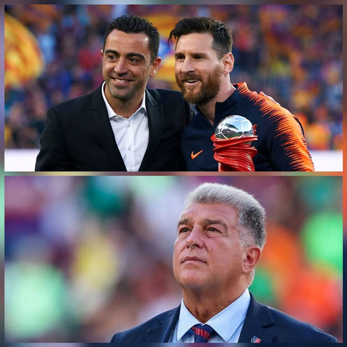 Xavi tiết lộ đã thuyết phục được Messi quay lại Barca nhưng chủ tịch Laporta lại dừng các cuộc đàm phán
