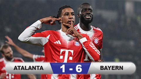  Kết quả Atalanta 1-6 Bayern: Hùm xám 'ăn tươi nuốt sống' đối thủ