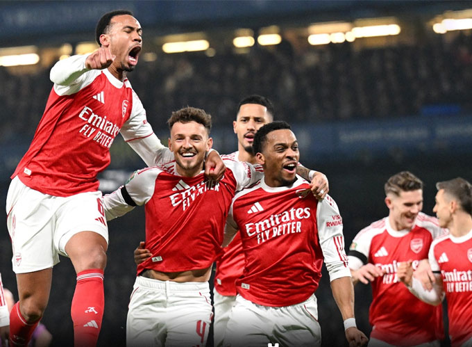 Arsenal được coi là đội bóng số 1 trên BXH Elo hiện tại và xuất sắc thứ 6 lịch sử