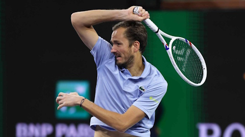 Daniil Medvedev biến Jack Draper thành cựu vương Indian Wells