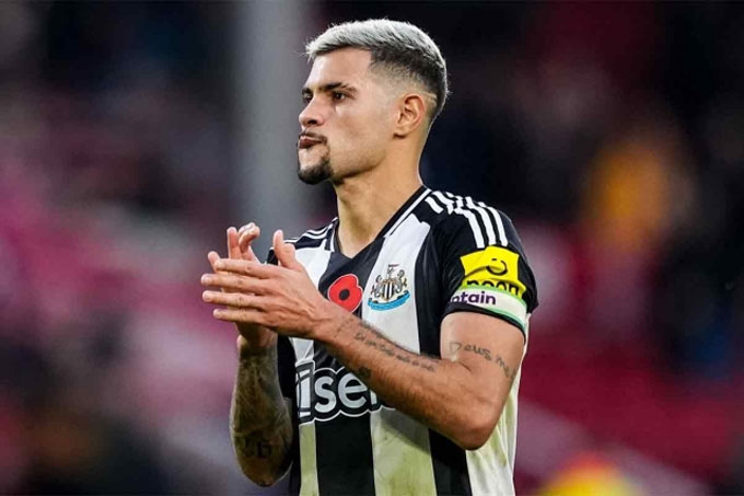 Newcastle vẫn vắng Bruno Guimaraes