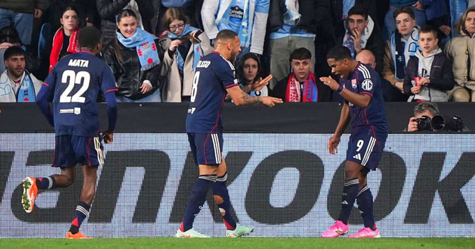 Lyon bị Celta Vigo cầm hòa