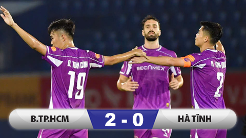  Kết quả Becamex TP.HCM 2-0 Hà Tĩnh: Chủ nhà thoát hiểm từ một ‘cực phẩm’