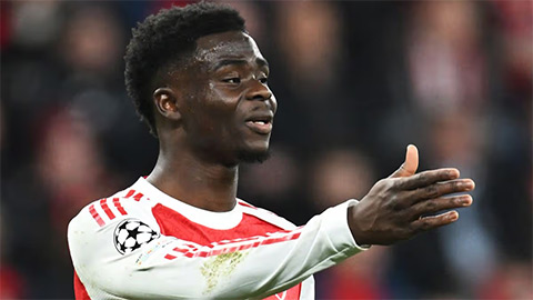  Arsenal 'tích cực đàm phán' tìm người thay thế Bukayo Saka