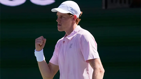  Thắng dễ Zverev, Sinner lần đầu vào chung kết Indian Wells