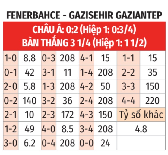  Fenerbahce vs Gaziantep 