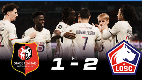 Kết quả Rennes 1-2 Lille: Đánh bại Rennes, Lille vươn lên vị trí thứ 5