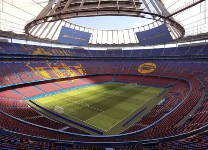 Hoàn tất việc cải tạo sân Spotify Camp Nou