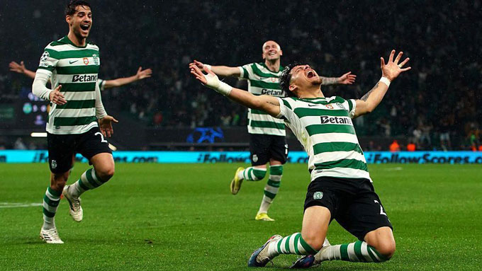 Sporting tạo nên một trong những màn ngược dòng ấn tượng nhất lịch sử. Ảnh: Getty Images