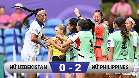  Kết quả Uzbekistan 0-2 ĐT nữ Philippines: Philippines giành vé dự World Cup nữ 2027