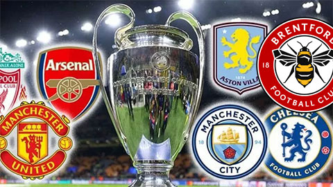 Premier League có thể có tới 7 suất dự Champions League mùa tới