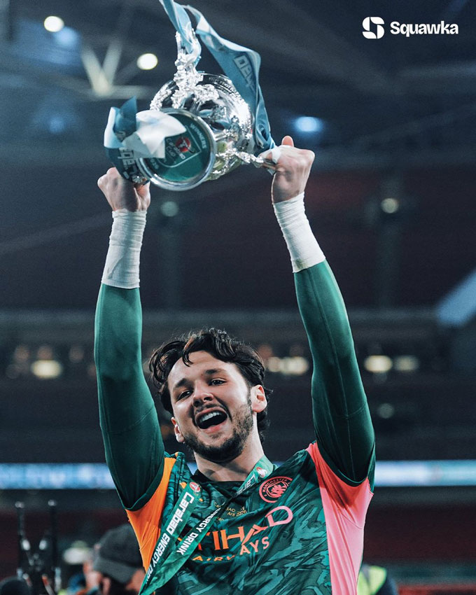 Trafford xứng đáng là người hùng của Man City ở trận chung kết Cúp Liên đoàn - Ảnh: Twitter
