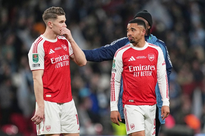 Các cầu thủ Arsenal liệu có vượt qua được nỗi ám ảnh thất bại tại chung kết cúp liên đoàn Anh