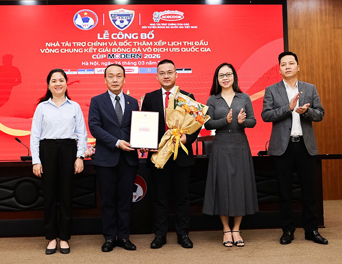 Lễ ký kết, công bố Acecook Việt Nam là Nhà T trợ chính và bốc thăm xếp lịch thi đấu vòng chung kết Giải Bóng đá Vô địch U15 Quốc gia - Cúp Modern 2026