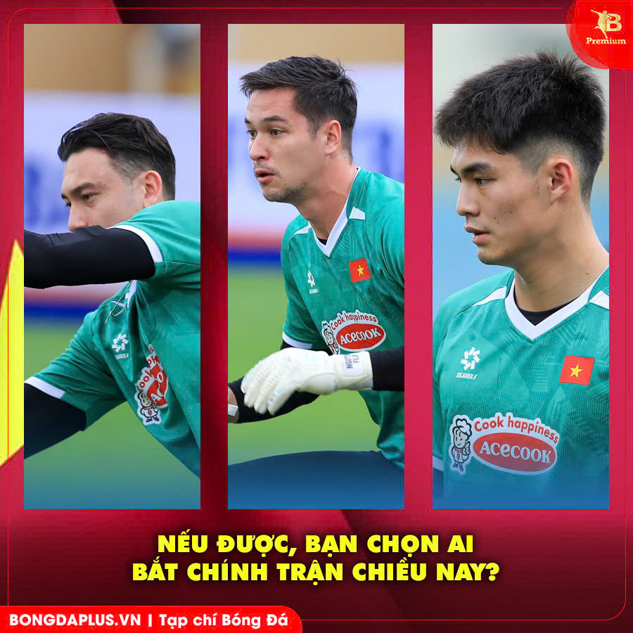 Nguyễn Filip đang có phong độ ấn tượng hơn so với Văn Lâm và Trung Kiên 