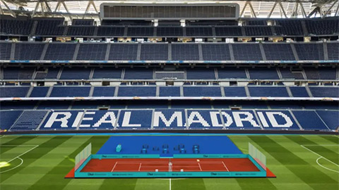  'Thánh địa' Bernabeu hóa sân đất nện: Mutua Madrid Open tạo cú nổ lịch sử