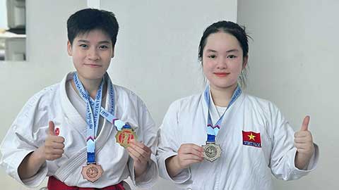  Võ đường Karate Vạn Thiện rộng cửa chinh phục nhiều danh hiệu giải Karate Hoài Đức mở rộng