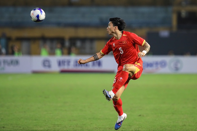 Phan Hậu đang rất mong có sự thể hiện ổn nhất sau khi quay lại tuyển Việt Nam. Ảnh: Phan Tùng