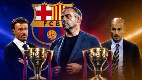  Barca vô địch La Liga: HLV Hansi Flick cân bằng khởi đầu lịch sử của Pep và Luis Enrique