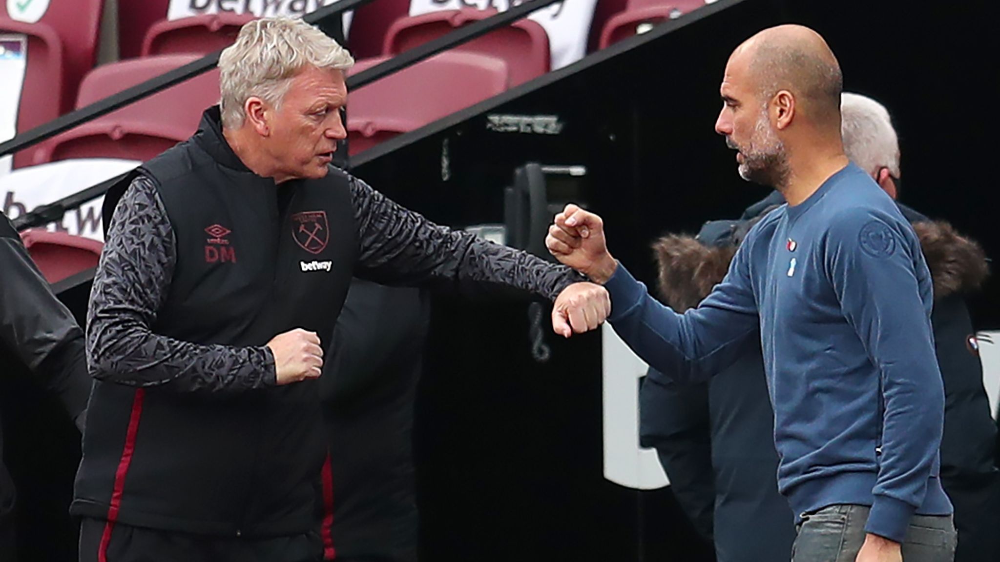 Moyes chưa bao giờ đánh bại được Pep Guardiola tại Premier League trong 15 lần đối đầu