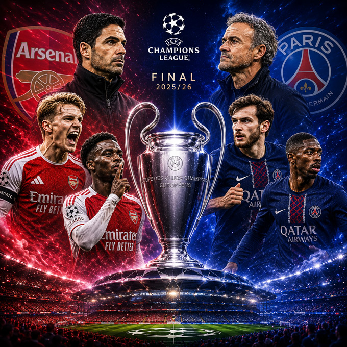 Arsenal vs PSG: Trận chung kết của định mệnh