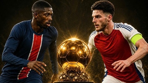  Quả bóng vàng 2026: Cuộc chiến Ousmane Dembele vs Declan Rice?