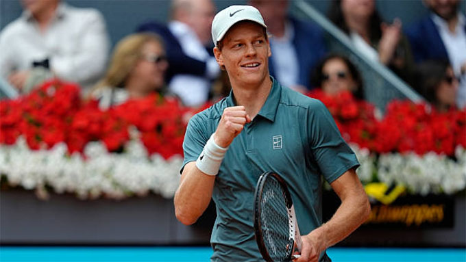 Kỳ tích Career Golden Masters đang chờ Sinner. Ảnh: ATP