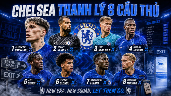 8 cái tên nhiều khả năng sẽ phải rời Chelsea hè này
