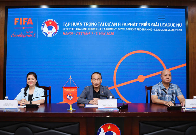 Lễ bế mạc chương trình tập huấn trọng T Dự án FIFA phát triển bóng đá nữ diễn ra sáng 11/5