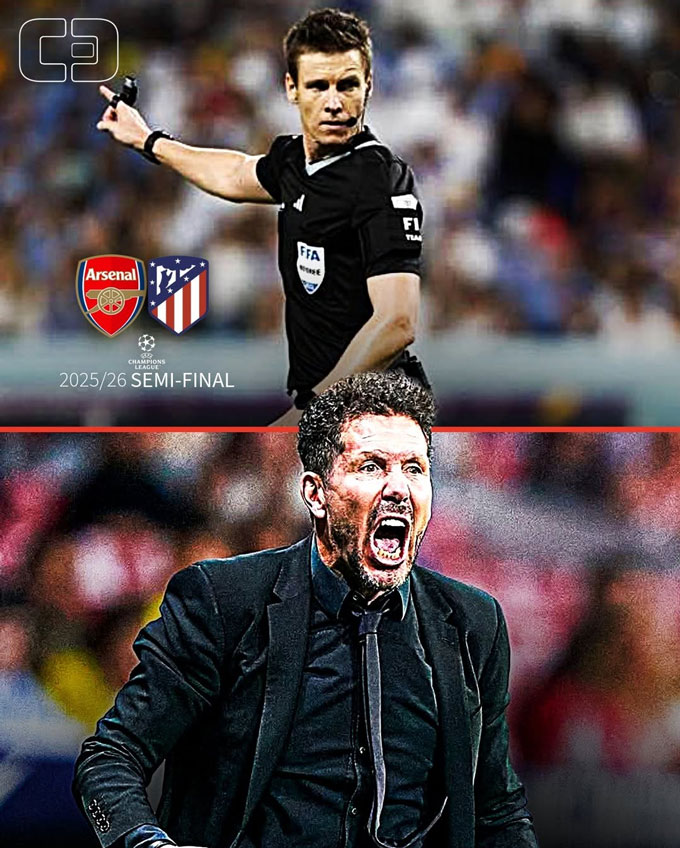 Ông Siebert vừa gây ra nhiều tranh cãi ở trận bán kết giữa Arsenal và Atletico - Ảnh: Celal Mehmet