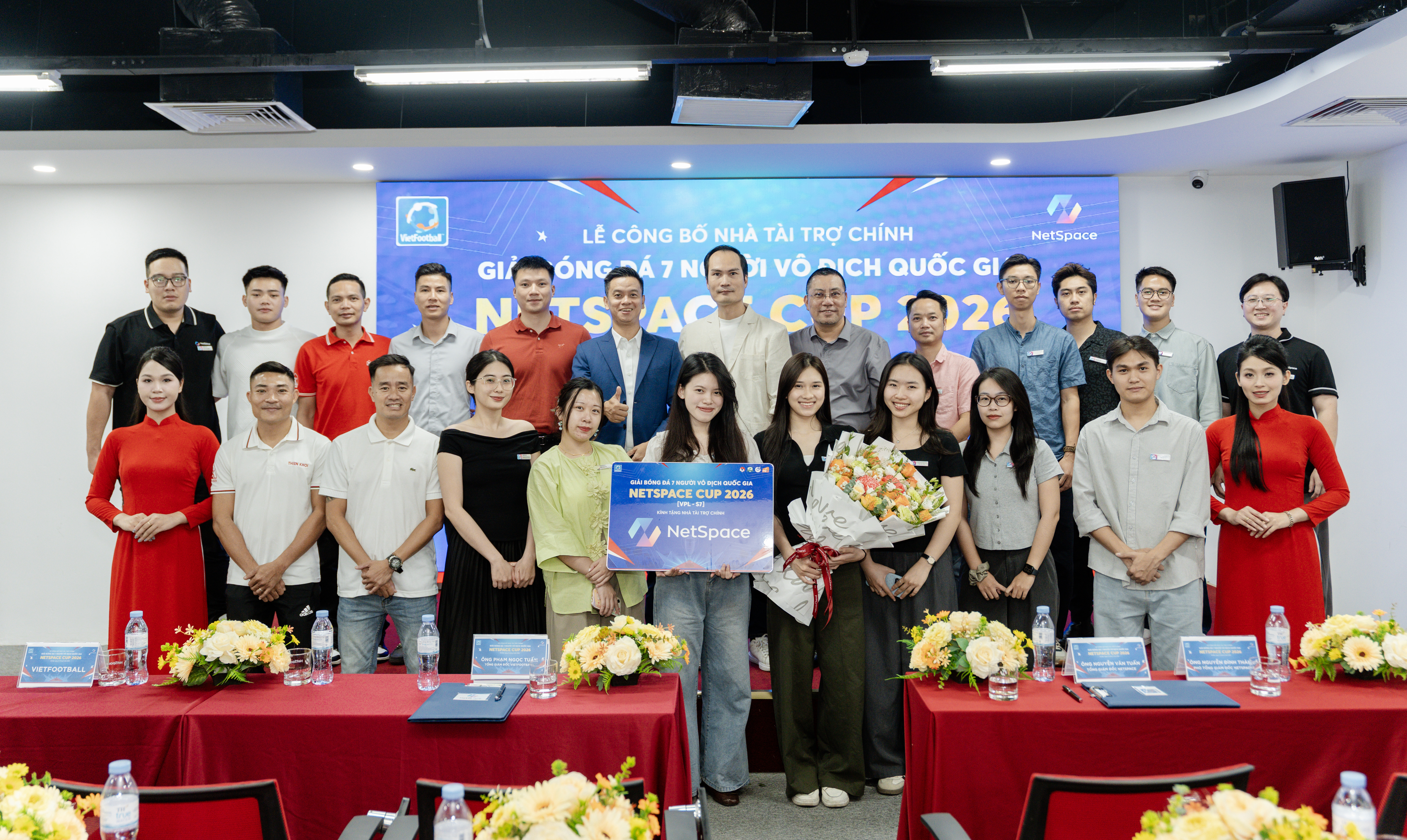Lễ công bố nhà T trợ chính Giải bóng đá 7 người VĐQG NetSpace Cup 2026