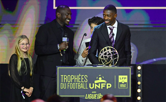 Dembele lần thứ hai liên tiếp giành Cầu thủ hay nhất Ligue 1