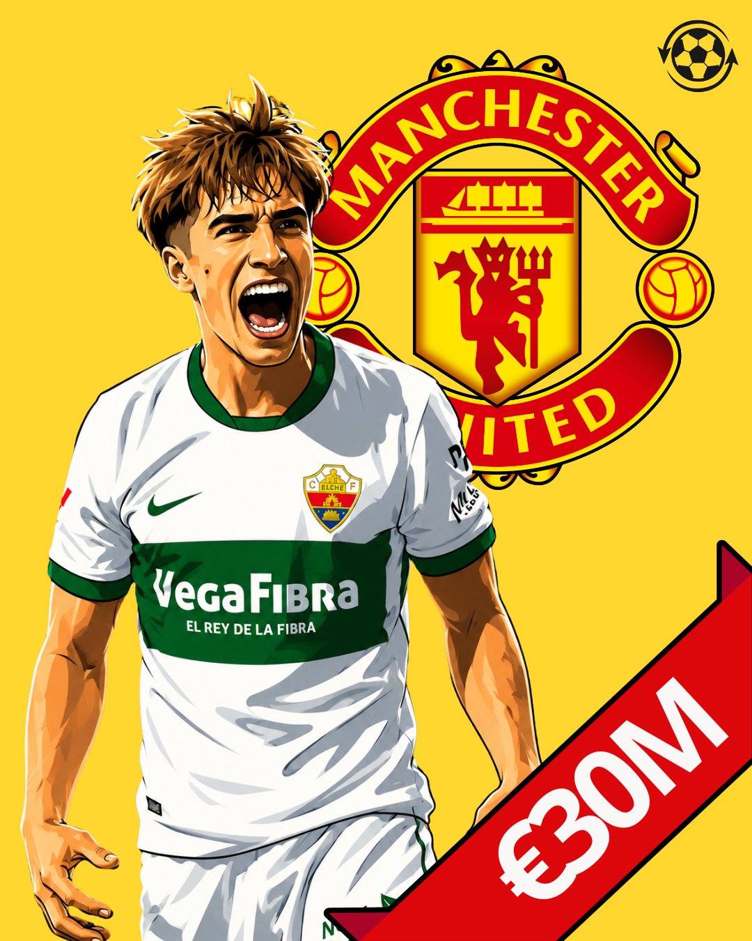 Affengruber được MU theo sát - Ảnh: @DeadlineDayLive