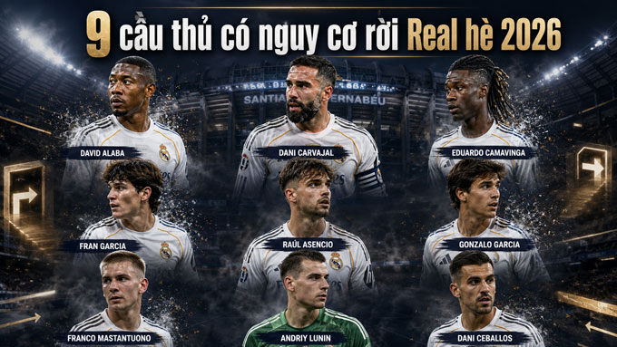 Mourinho có thể loại bỏ 9 cầu thủ nếu dẫn dắt Real
