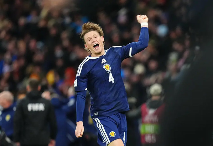 McTominay là niềm hy vọng lớn của Scotland