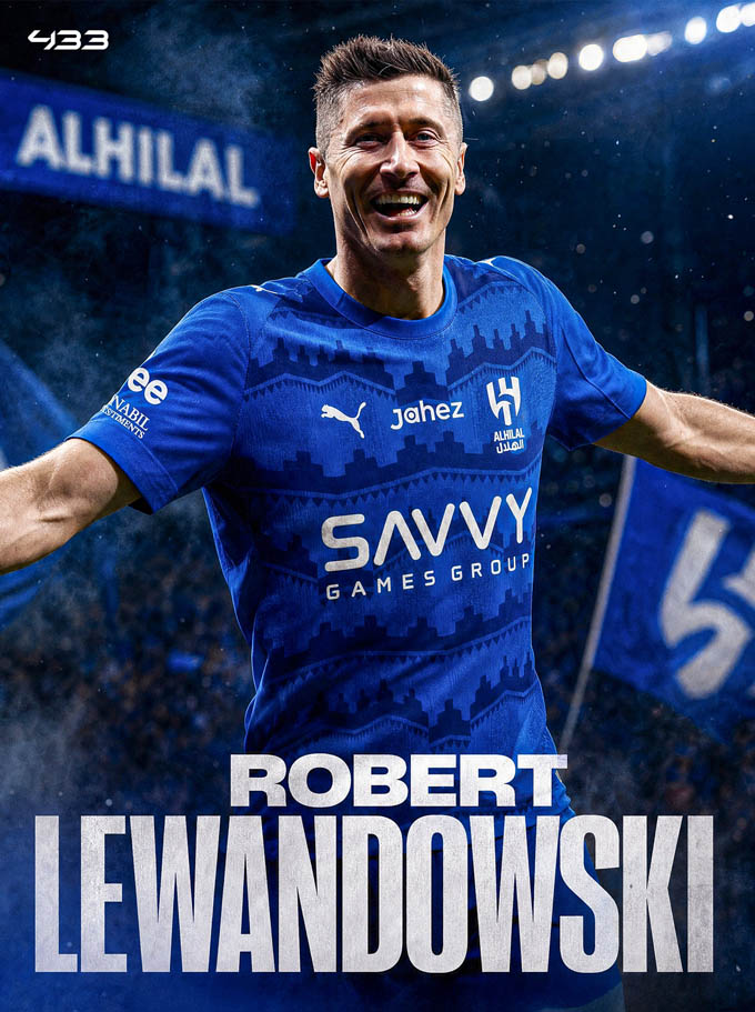 Lewandowski có chọn Saudi Arabia? - Ảnh: @433