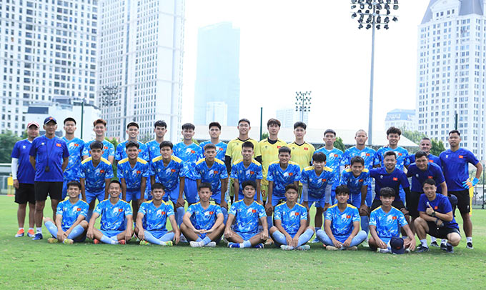 U19 Việt Nam thiếu nhiều trụ cột trong chuyến tập huấn ở Nhật Bản. ẢNh: Phan Tùng