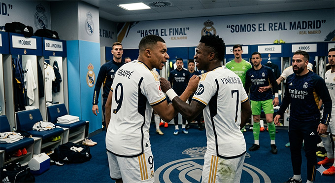 Cuộc chiến quyền lực giữa Mbappe và Vinicius đẩy Real Madrid vào khủng hoảng