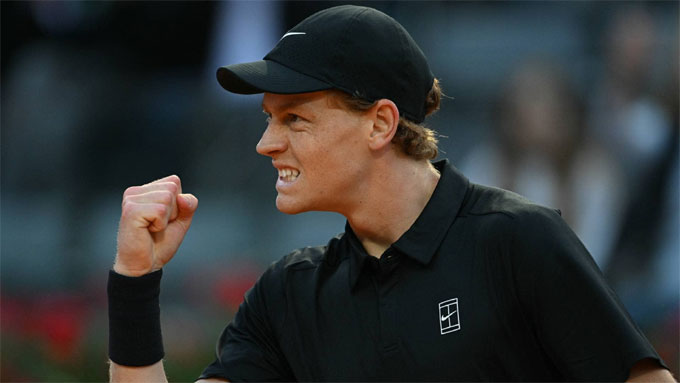 Sinner nhọc nhằn vượt qua Medvedev ở bán kết. Ảnh: ATP