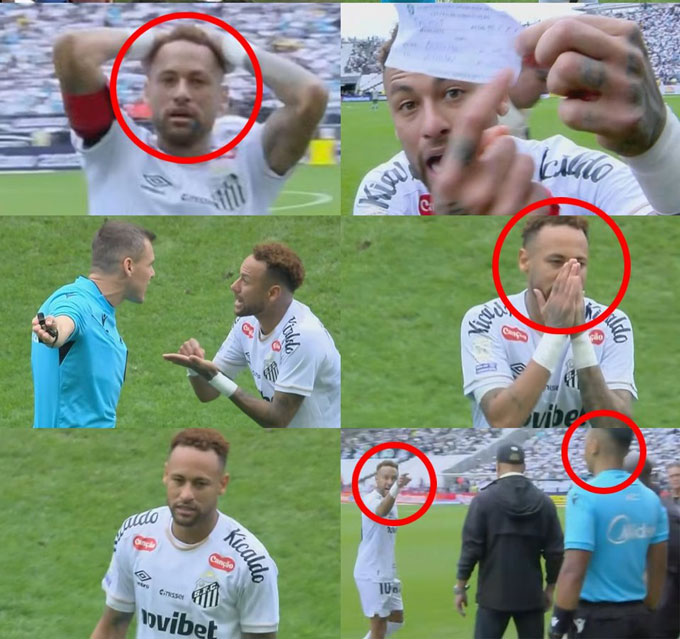 Neymar nổi điên với trọng T và còn giơ mảnh giấy thay người để chứng minh sai lầm