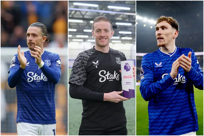 Grealish, Garner và Pickford được phát hiện tới CLB thoát y