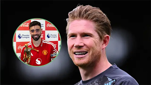 De Bruyne tiếc nuối vì kỷ lục kiến tạo bị Bruno Fernandes phá