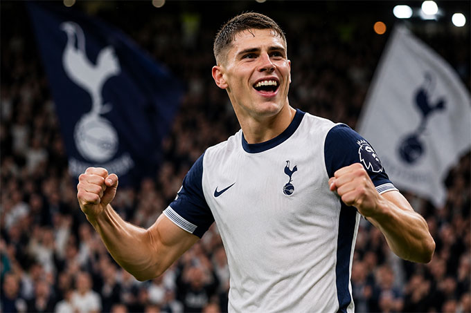 Van de Ven đã giúp Tottenham trụ hạng thành công