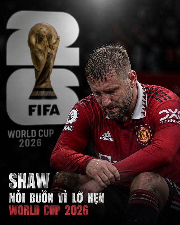 Dù có mùa giải cực ổn định, Shaw vẫn không có suất dự World Cup