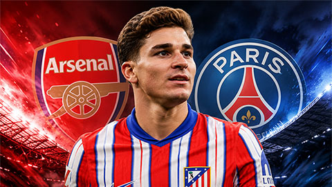 PSG đại chiến Arsenal vì Julian Alvarez