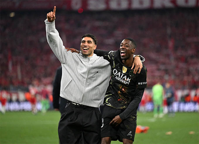 Dembele và Hakimi đều sẵn sàng cho trận chung kết Champions League với Arsenal