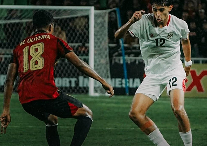 U19 Indonesia đang gặp bất lợi trong việc tranh vé vào bán kết với U19 Việt Nam. Ảnh: Timnas Indonesia