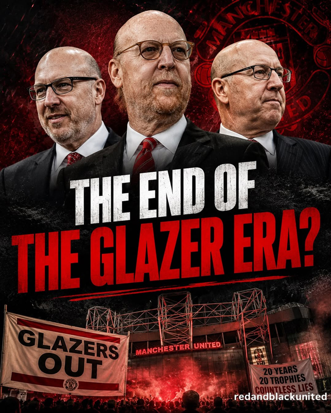 Nhà Glazer đang có ý định bán MU - Ảnh: Redandblackunited
