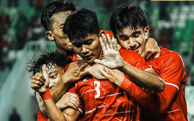 U19 Indonesia bất lợi trong việc tranh vé vào bán kết. Ảnh: Timnas