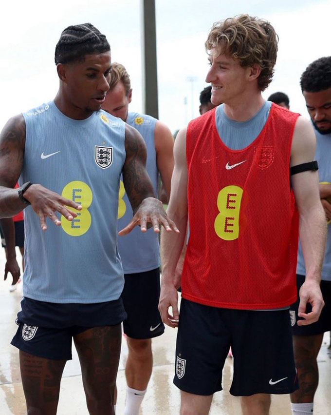 Rashford hay Gordon sẽ đá chính ở ĐT Anh tại World Cup sắp tới? - Ảnh: @undefeatedboom